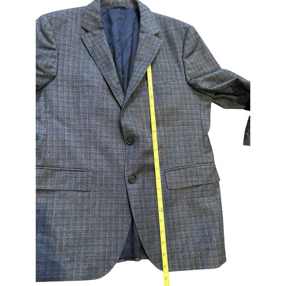 HUGO BOSS 38S Black Plaid "The James4" 100% Wool Hopsack Blazer $595 Sport Coat - Picture 9 of 16